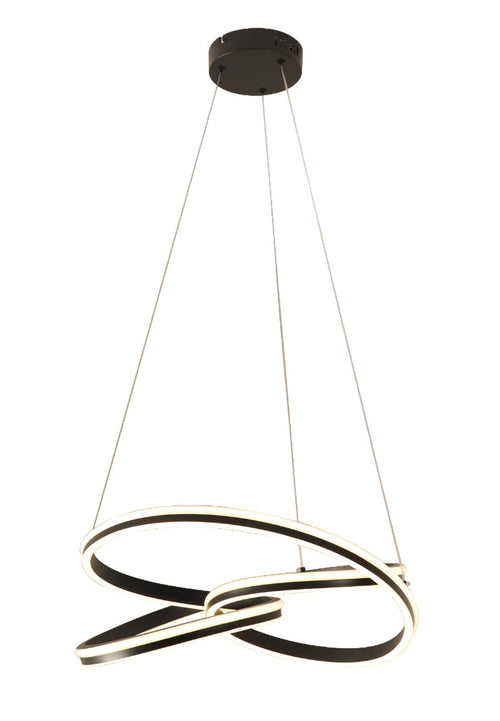 #00303  LED Pendant Light in Black