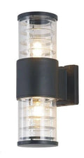#00939 2 Light Outdoor Wall Light in Black