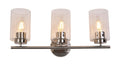 #01207 3-Light Wall Light in Satin Nickel