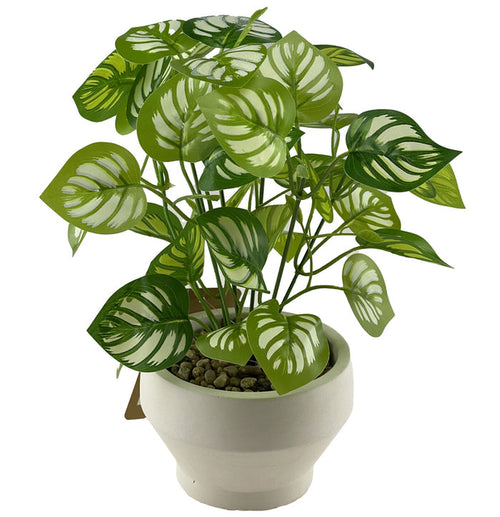 #03072 Artificial Plant w/Cement Pot