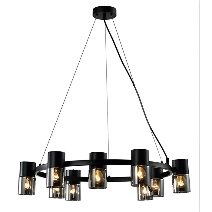 20165 9 Light Hanging Light in Black