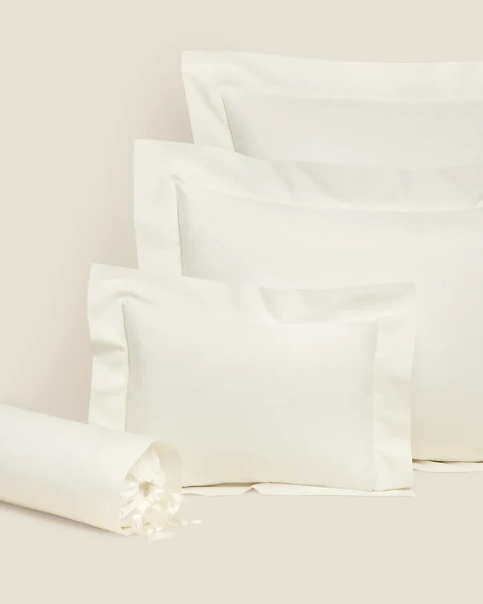Angel Luxe Ivory queen, standard, boudoir and neckroll sham