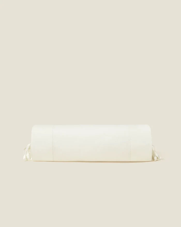Angel Luxe Ivory neckroll sham