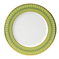 Arcades Green & Gold Dessert Plate by Philippe Deshoulieres