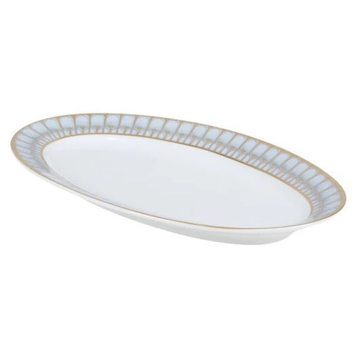 Arcades Grey & Gold Relish / Sauce Boat Dish by Philippe Deshoulieres Additional Image-1