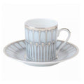 Arcades Grey & Platinum Coffee Saucer by Philippe Deshoulieres