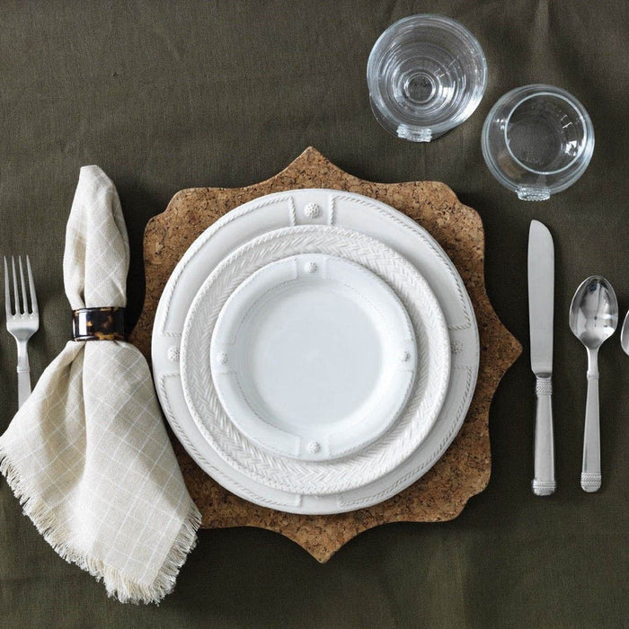Berry & Thread French Panel White Dinner Plate by Juliska Additional Image-2
