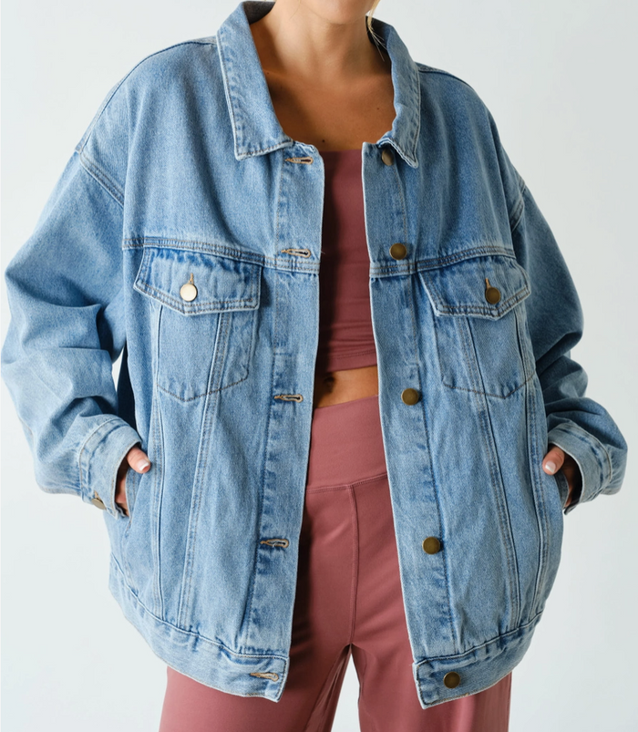 Boxy cut denim jacket