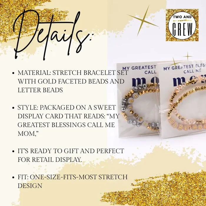 Boy Mom Bracelet Set