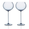 Caskata Quinn Ocean Red Wine Glasses Set/2