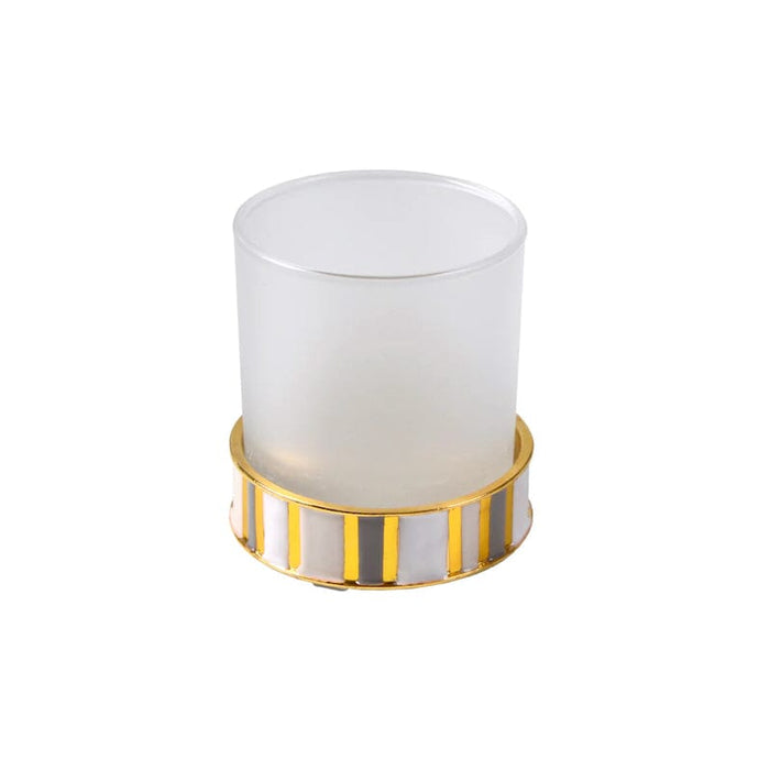 Natural Gold / Round Tumbler (3.25"W x 3.25"H)