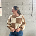 Checkerboard Pullover