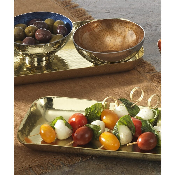 El Dorado Brass Rectangle Tray by Mary Jurek Design Additional Image -1