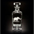 Elephant Square Decanter Safari by Julie Wear
