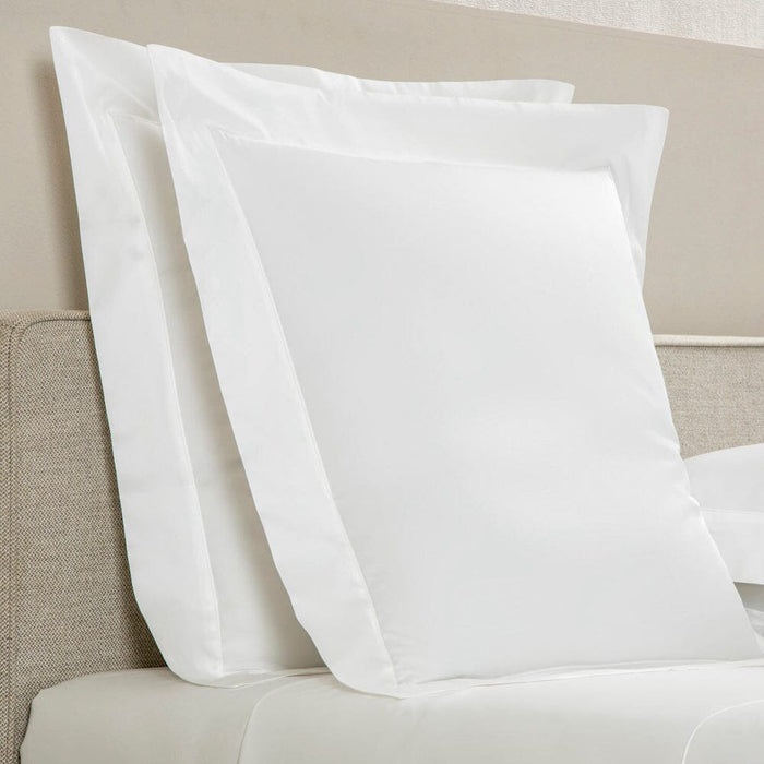 Grace White Euro Sham - Frette Bedding at Fig Linens and Home - View 2