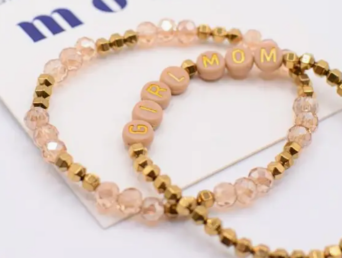 Girl Mom Bracelet Set
