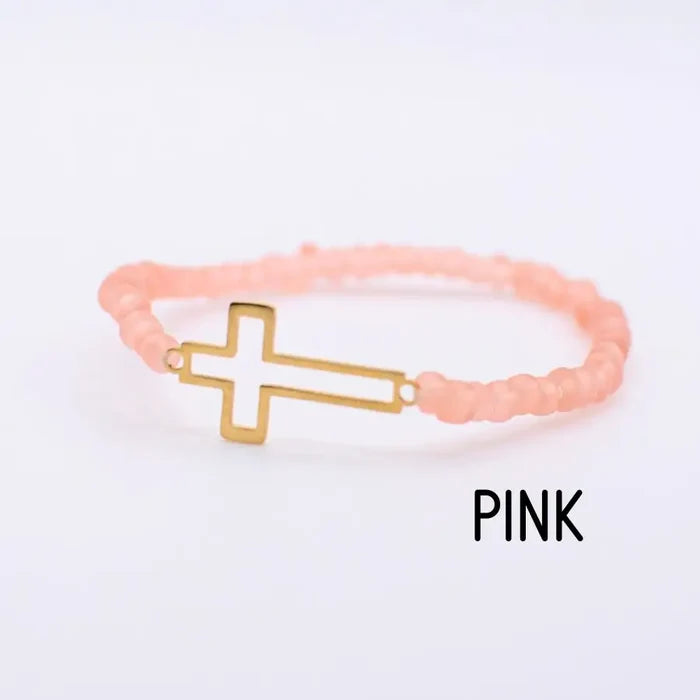 Gold Cross Bracelet