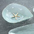 Gold Shell Volute by Annieglass