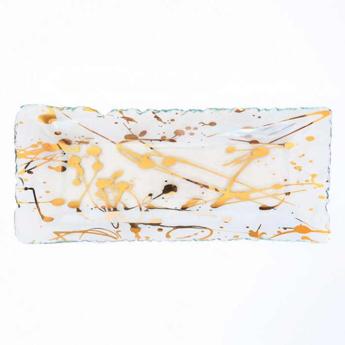 Jaxson 13.25" x 5.75" Gold Appetizer Tray by Annieglass