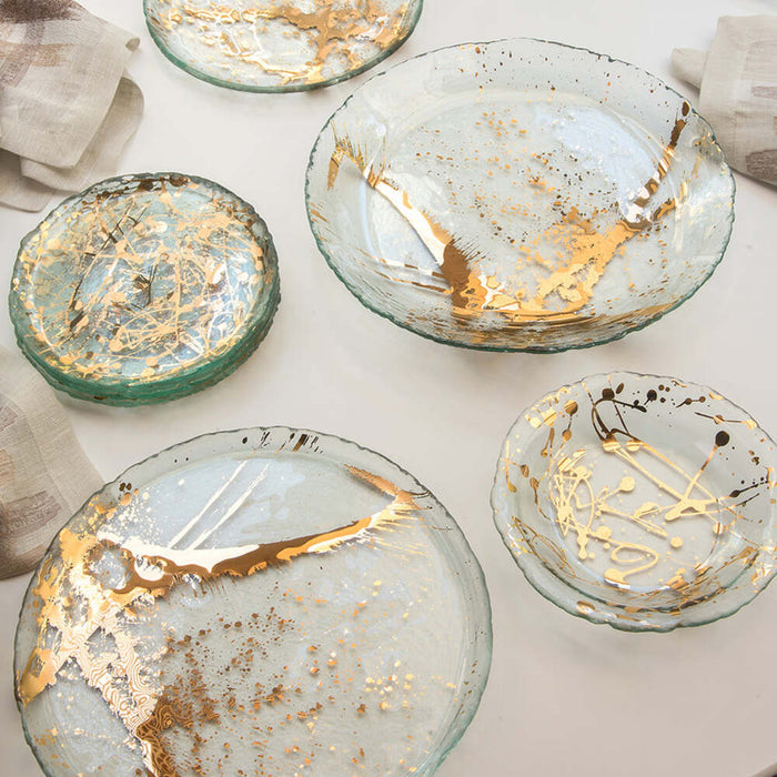 Jaxson 7.5" Gold Small Plate by Annieglass Additional Image -2