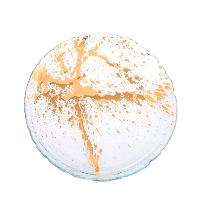Jaxson 9.5" Gold Dinner Plate by Annieglass