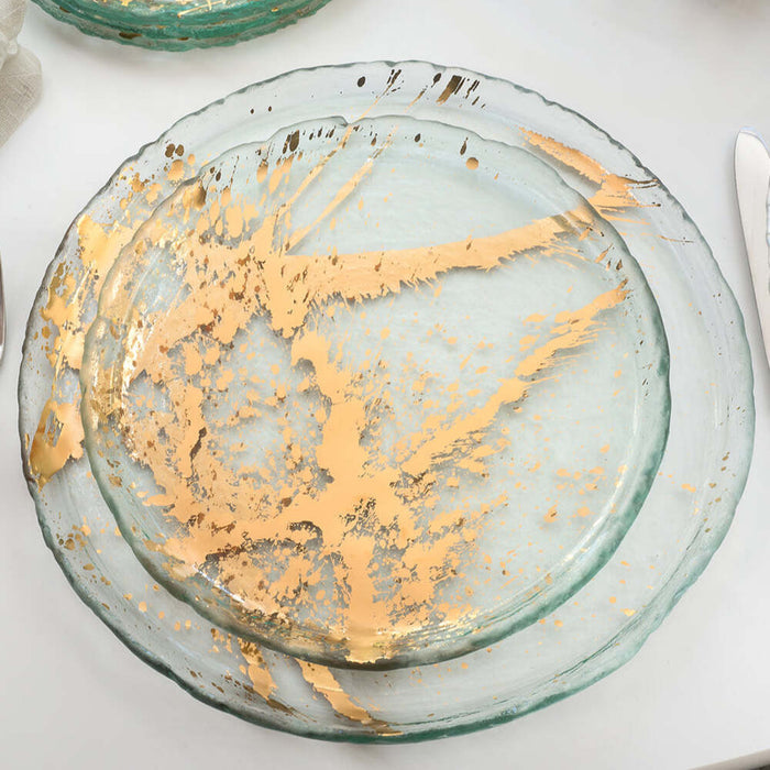Jaxson 9.5" Gold Dinner Plate by Annieglass Additional Image -1