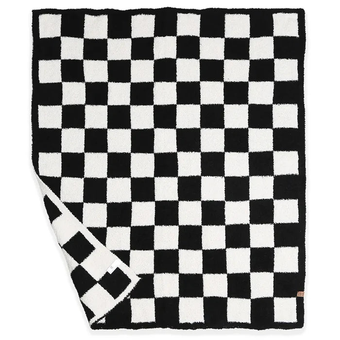 Kids Checkered Pattern Soft Throw Blanket