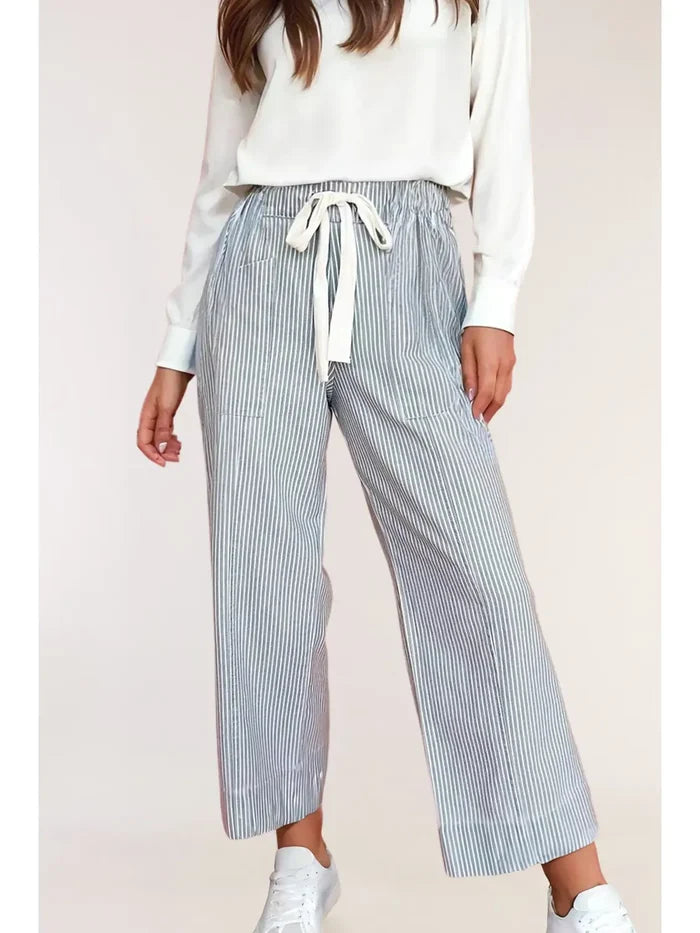 Mid Rise Drawstring  Pants