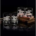 Old Fashion Glasses (4) Race Horse by Julie Wear