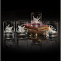 Old Fashion Glasses (4) Upland Game Birds by Julie Wear