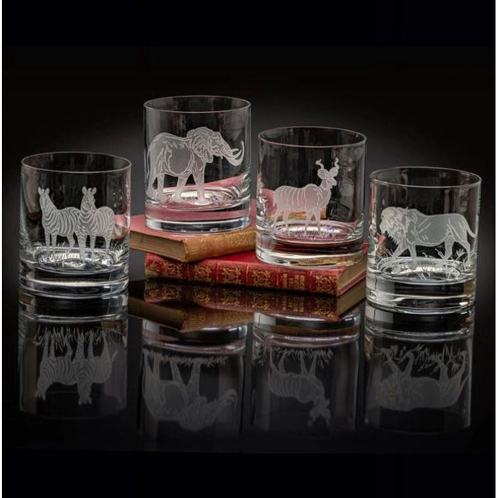 Old Fashion Glasses Ii (4) Safari by Julie Wear