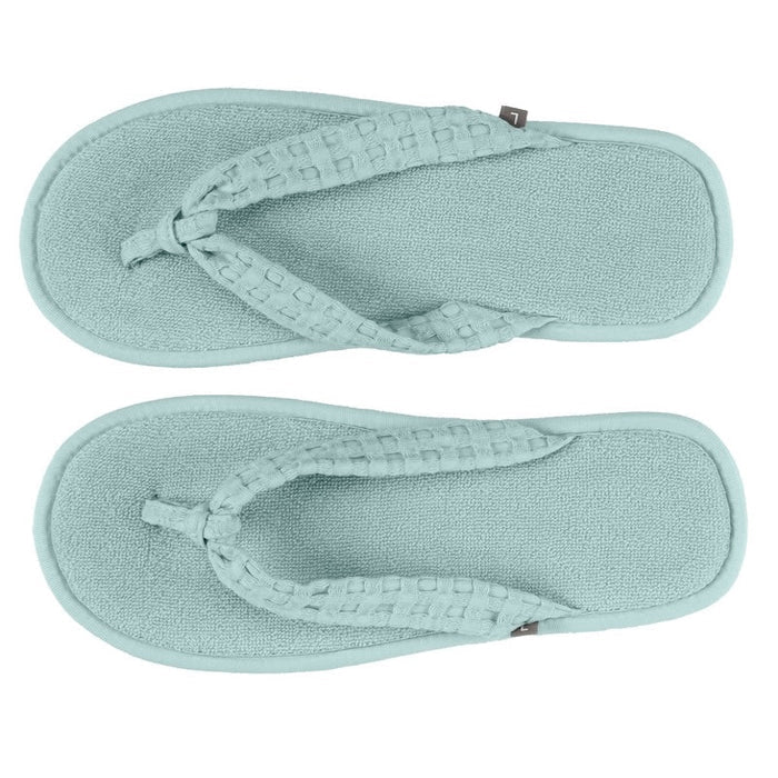 Slippers - Abyss Habidecor Sandal Style Slippers at Fig Linens and Home - View 1 - Ice 235