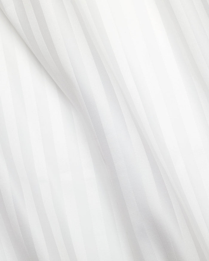 Raso Rigato texture in white