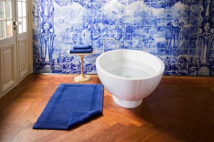 23x23 Reversible Bath Rugs by Abyss & Habidecor | Fig Linens and Home - Contour
