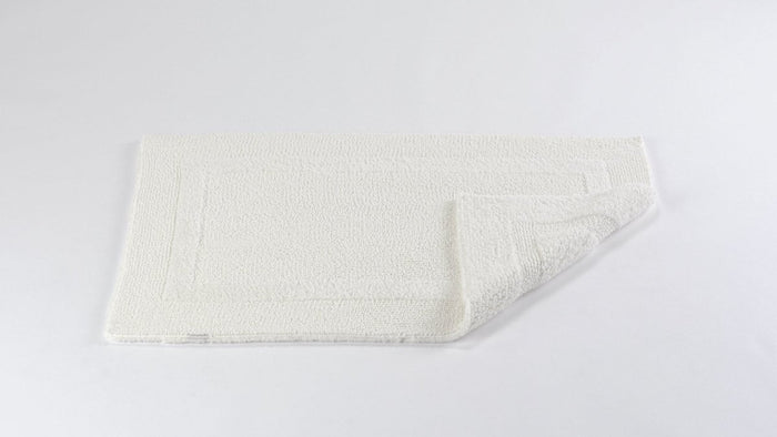 Fig Linens - Abyss & Habidecor Reversible Bath Rug - Ivory - 23x23" Contour
