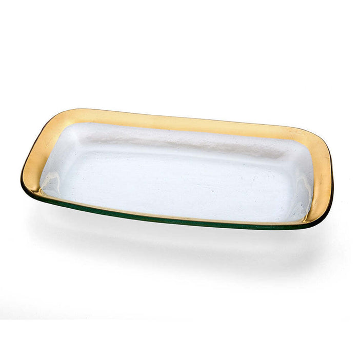Roman Antique 11" x 7" Rectangular Asparagus Bowl by Annieglass