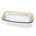 Roman Antique 11" x 7" Rectangular Asparagus Bowl by Annieglass