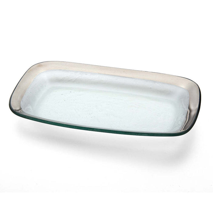 Roman Antique 11" x 7" Rectangular Asparagus Bowl by Annieglass Additional Image -2