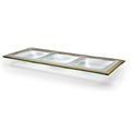 Roman Antique 14 x 5-1/2" Three-Section Tray by Annieglass