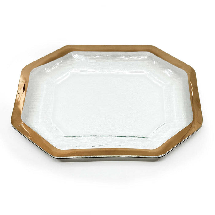 Roman Antique Small Steak Platter Tray by Annieglass