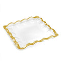 Ruffle 11 1/2" Square Server by Annieglass
