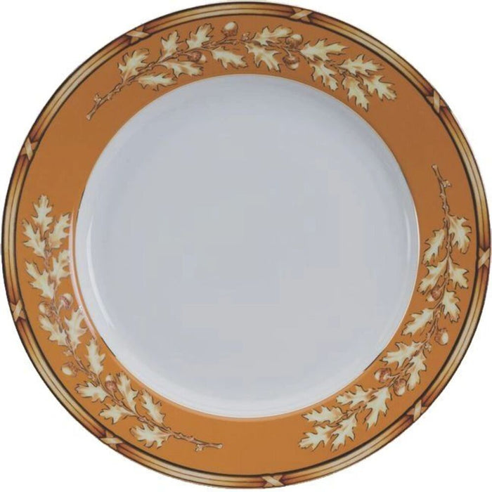 Serve Plate Gold Oak Caramel by Julie Wear