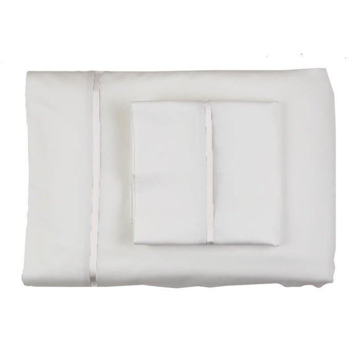 King Pillowcases 42” x 22” (Pair) / Ivory/Ivory