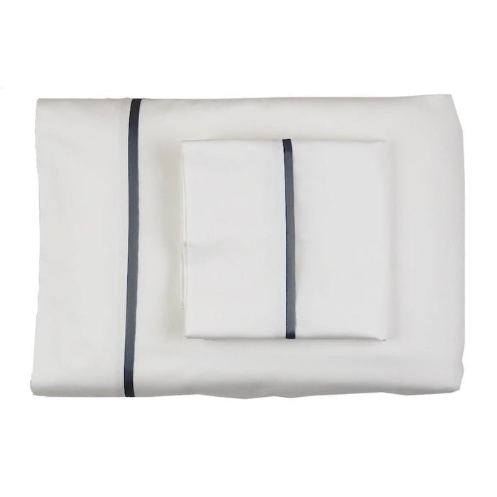 King Pillowcases 42” x 22” (Pair) / Ivory/Metal