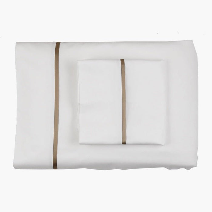 King Pillowcases 42” x 22” (Pair) / Ivory/Sand