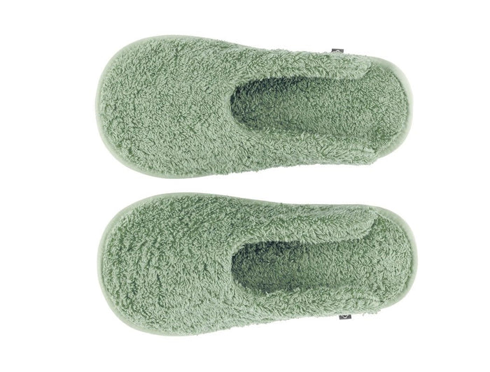 Abyss Super Pile Slippers - Aqua 210 - House Shoes View 2 at Fig Linens and Home