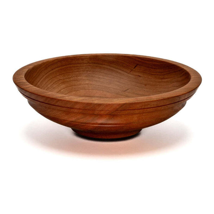 Willoughby Small 9" Cherry Round with Ridge Wooden Bowl by Andrew Pearce Additional Image - 1